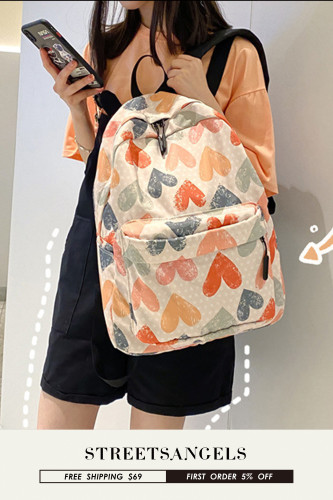 Korean Version Of Mori Students Graffiti Light And Casual Backpack Bags