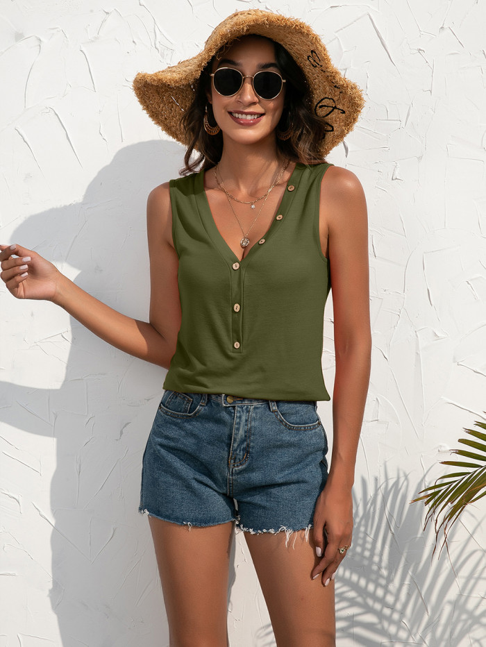 New Women Sexy V Neck Loose Camisole Top