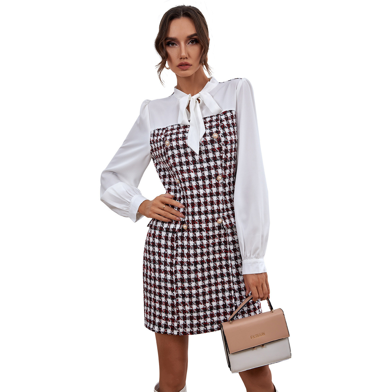 Round Neck Sleeveless Wrinkled Mini Bodycon Dress