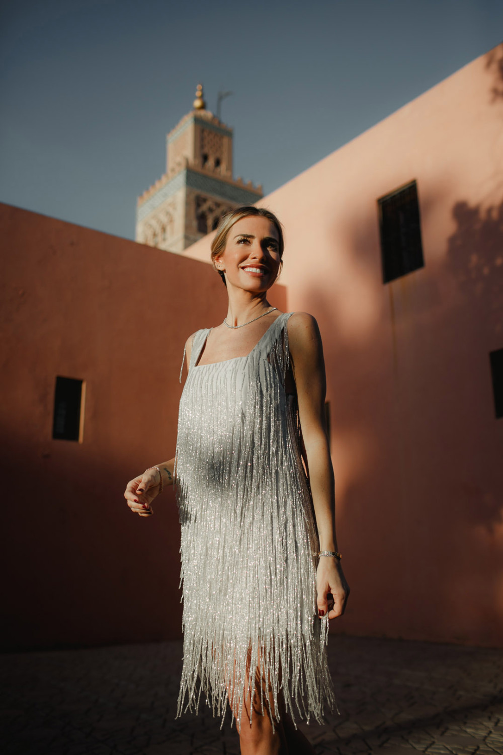 Sexy Feather Sleeves Dress
