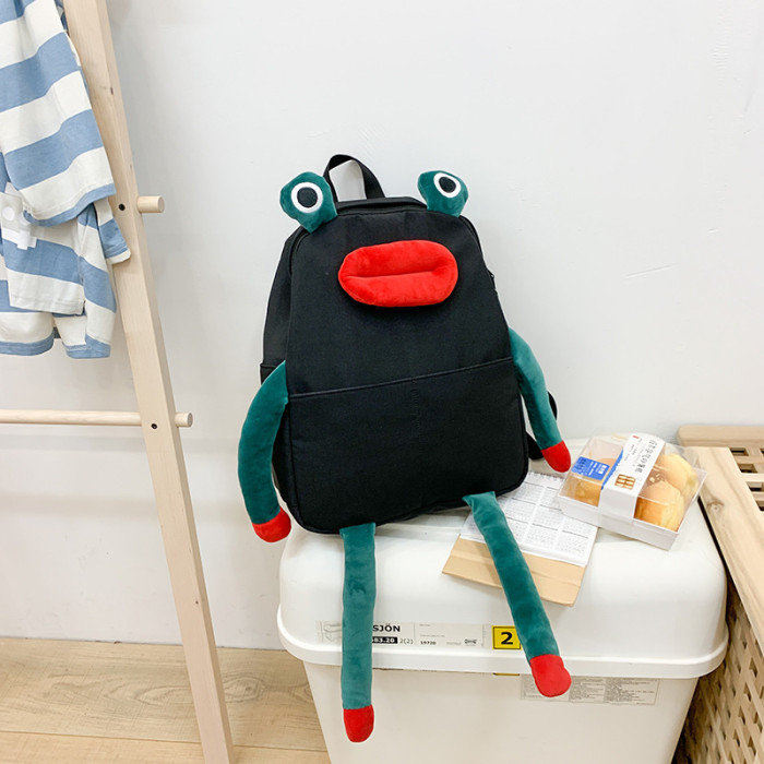 Fashion Personality Teen Funny Frog Cute Harajuku Backpack Bags
