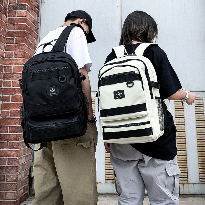 Fashion Trend Personality Korean Version Versatile Couple Backpack Bags