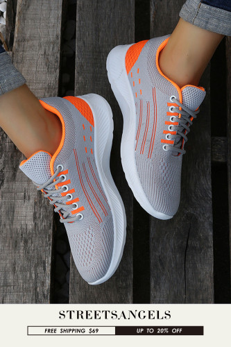 Women's Lightweight Mesh Corss-tied Sneakers