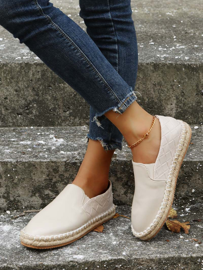 Woman Comfortable Round Toe Slip on Sneakers