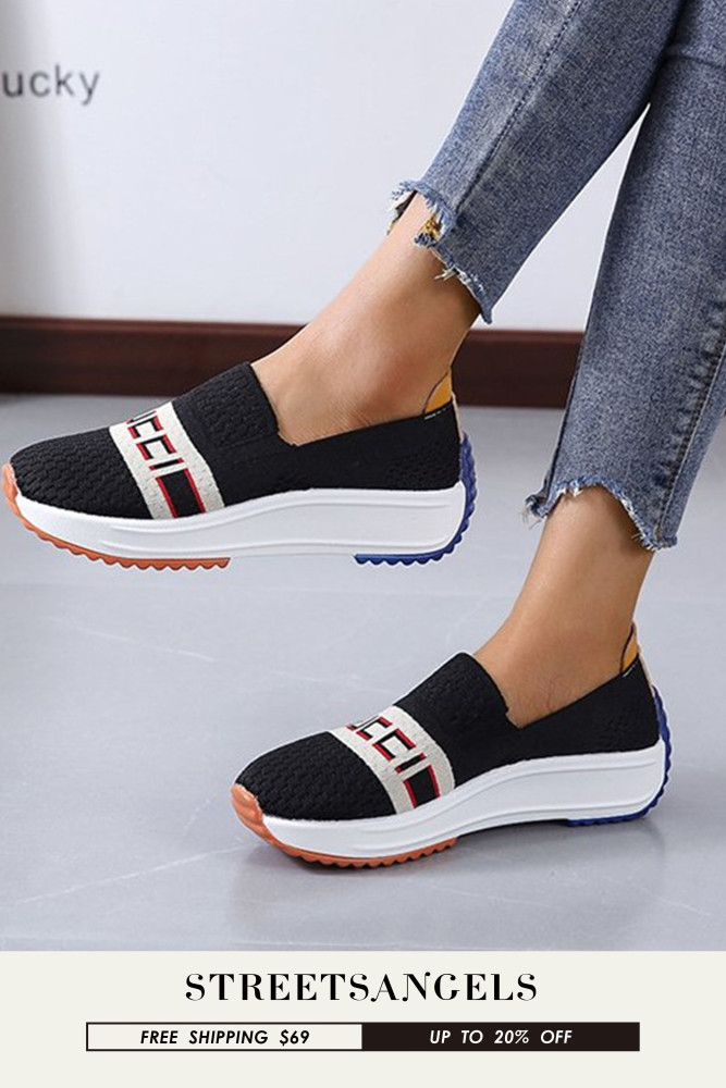 Women's Breathable Mesh Slip On Casual Sneakers