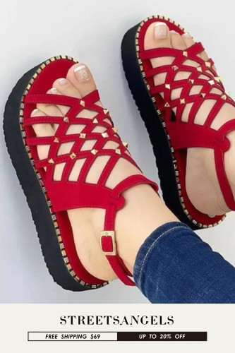 Women New Thick Bottom Peep Toe Sandals