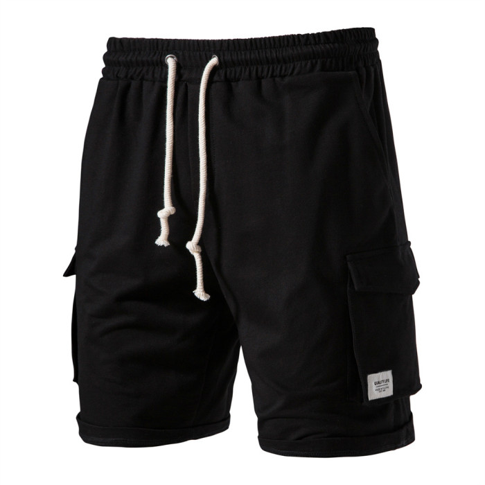 Men's Bottom 100% Cotton Sport Pocket Baseball Casual Shorts
