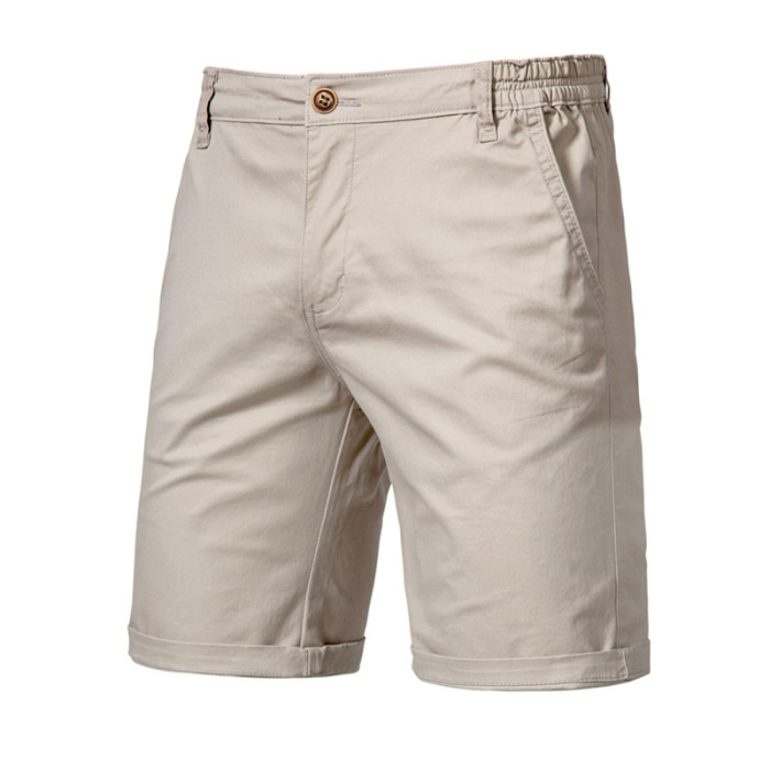 New Men's Bottom 100% Cotton Solid Shorts