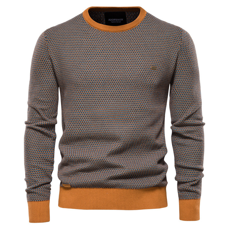 Cotton Loose Pullovers Men's Sweater