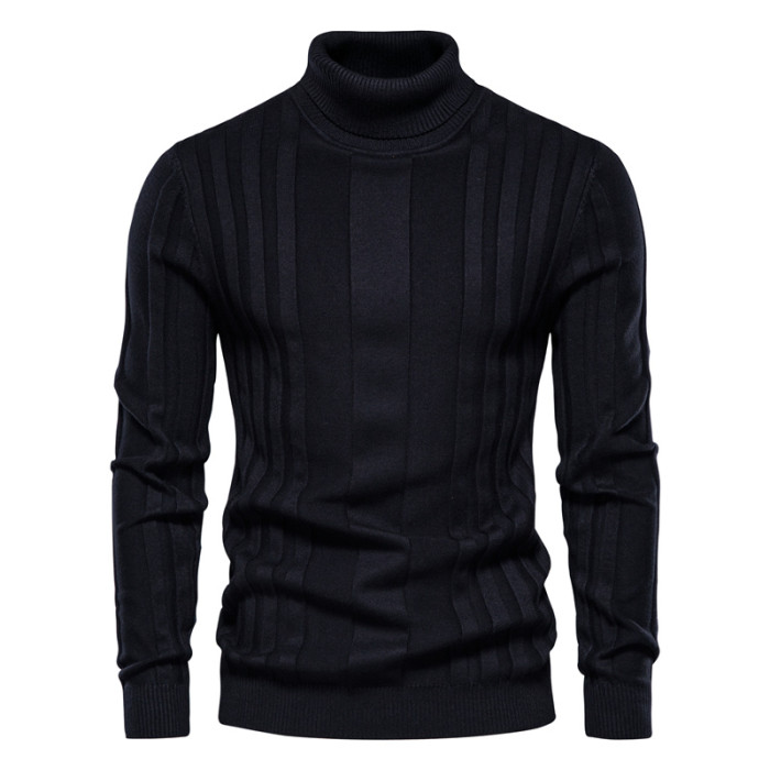 Winter Slim Fit Warm Pullovers Turtleneck Men's Sweater