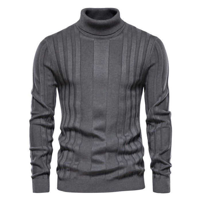 Winter Slim Fit Warm Pullovers Turtleneck Men's Sweater