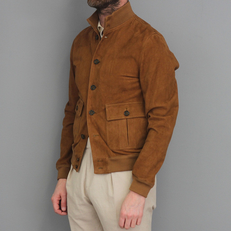 Slim Solid Color Fashion Jacket Men's Clothes Long Sleeve Men's Outerwear
