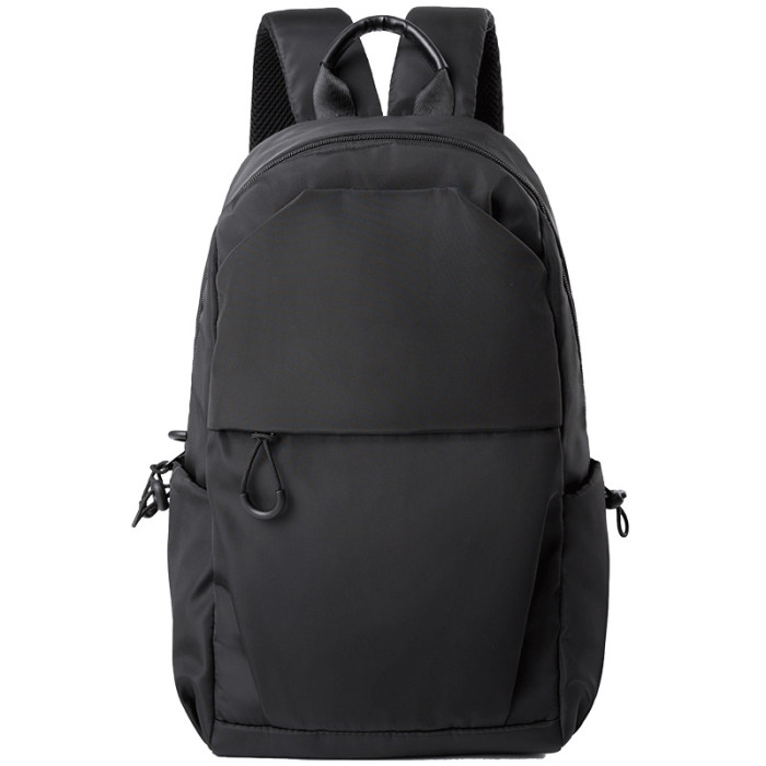 Black Fashion Men's Oxford College Students Casual Simple Backpack