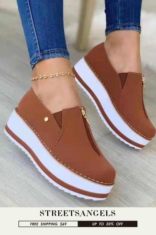 Women's Thick Bottom Slip-On Casual Sneakers