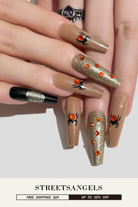 24PCS Halloween Exquisite Long Wear Finished Nail