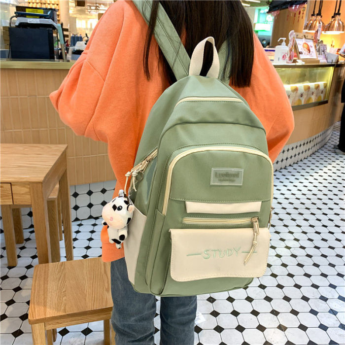 Schoolgirl Simple Fashion Trend Large Capacity Cute Backpack