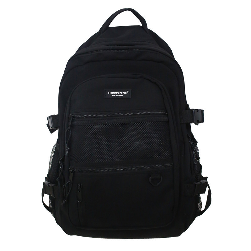 Large Capacity Pocket Mesh Outer Pocket Waterproof Travel Student Backpack