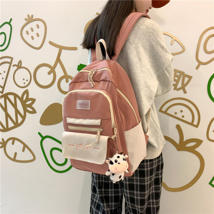 Schoolgirl Simple Fashion Trend Large Capacity Cute Backpack