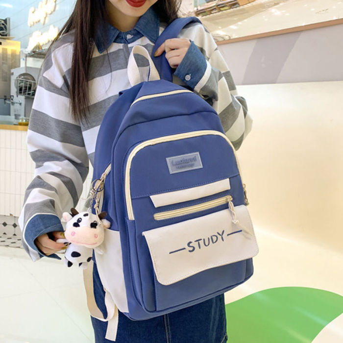 Schoolgirl Simple Fashion Trend Large Capacity Cute Backpack