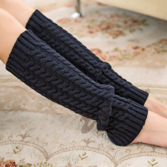 Women's Fashion Warmer Calf Protector Solid Color Thickened Socks