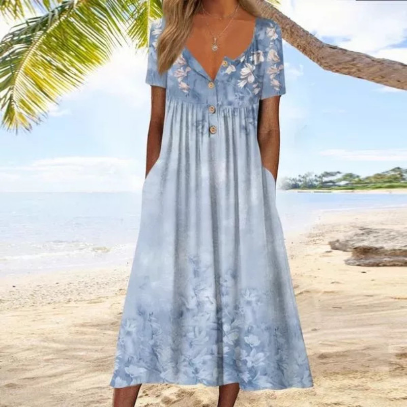 Casual Single Breasted Full Sleeve Dress