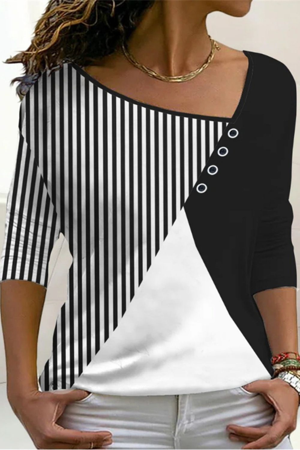 Fashion V Neck Knitting Loose Sweater Tops main image 0