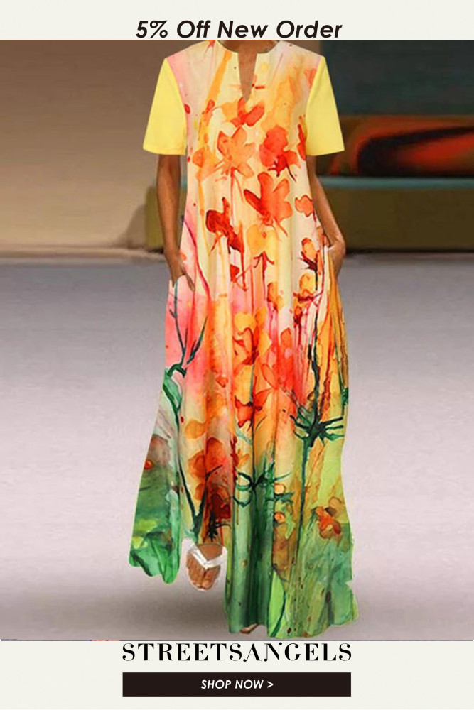 Fashion Elegant Casual 3D Print Sleeveless Boho  Maxi Dress