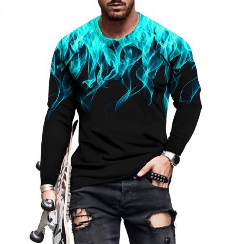 Men's Top 3D Printed Crew Neck Casual Casual Shirt
