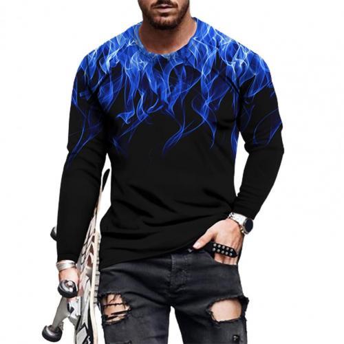 Men's Top 3D Printed Crew Neck Casual Casual Shirt