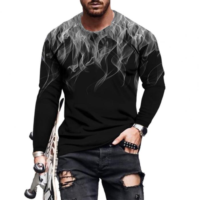 Men's Top 3D Printed Crew Neck Casual Casual Shirt