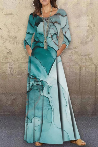 Women's Fashion 3D Ruffle Sexy Boho Party Elegant  Maxi Dress