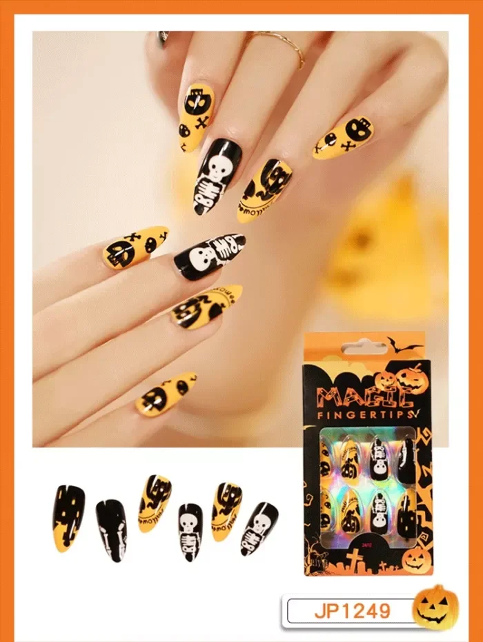 Halloween Point Nail Wear Finished Nail Art