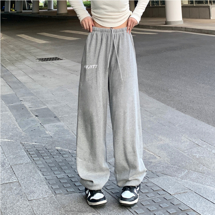 Fashion Solid Color High Street Athleisure Pants
