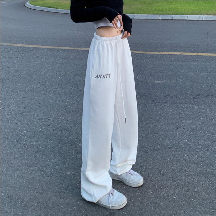 Fashion Solid Color High Street Athleisure Pants