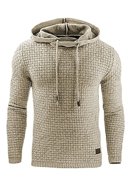 Men's Plaid Fashion Sports Jacket Casual Long Sleeve Hoodie