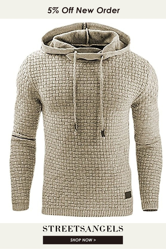 Men's Plaid Fashion Sports Jacket Casual Long Sleeve Hoodie