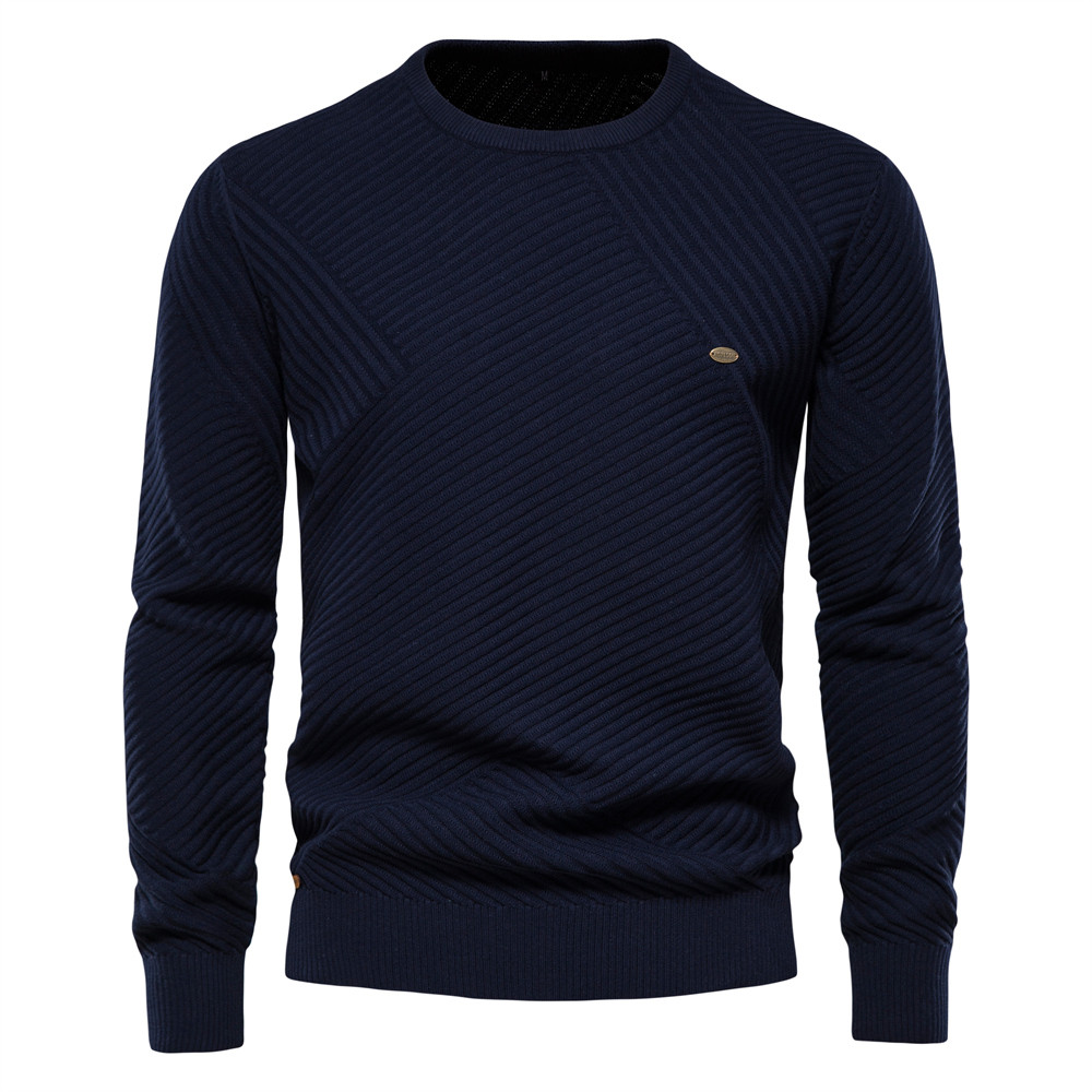 Men's knitted cotton sweater