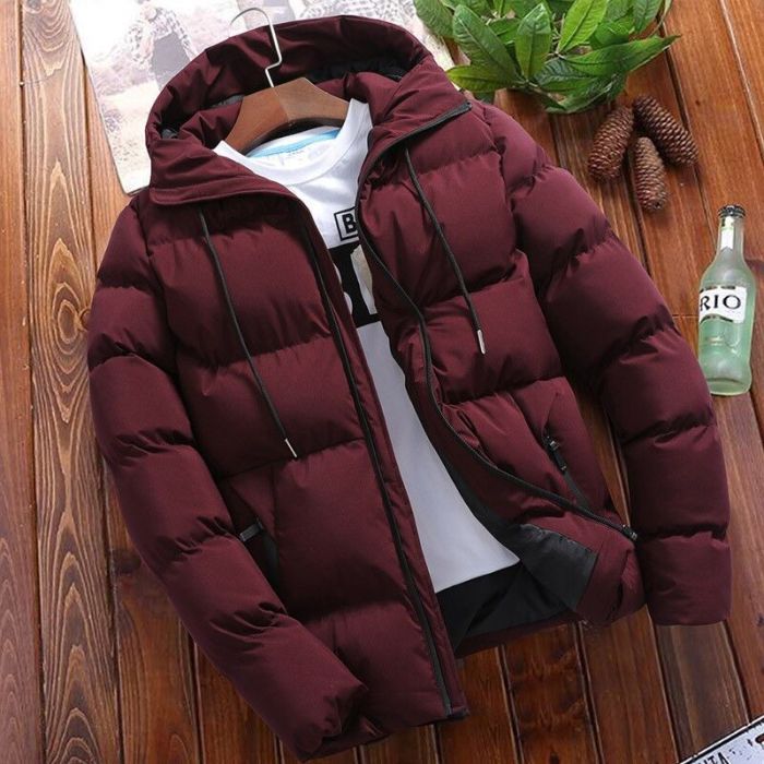 Men's Fashion Casual Hooded Thick Warm Coat Outerwear