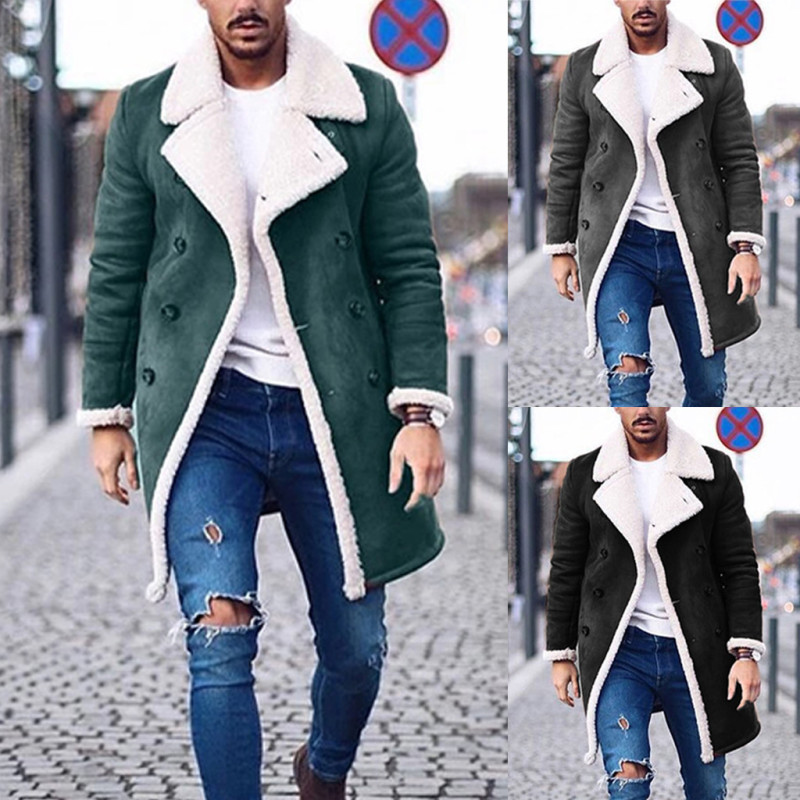 Men's Faux Leather Casual Thermal Biker Jacket Outerwear