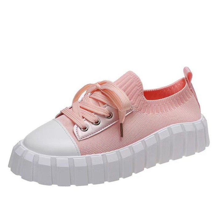 Women Comfortable Lace-up Non-slip Casual Sneakers
