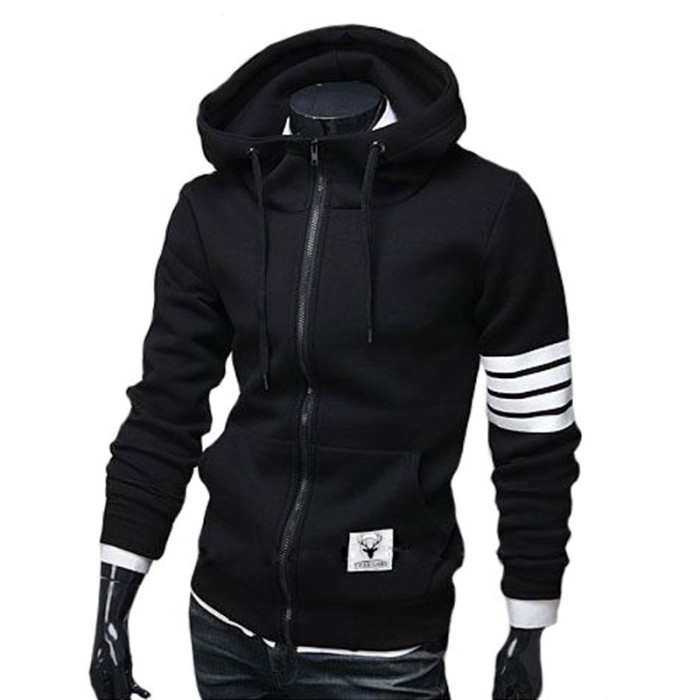 Men's Fashion Casual Sports Casual Zip Hooded Jacket