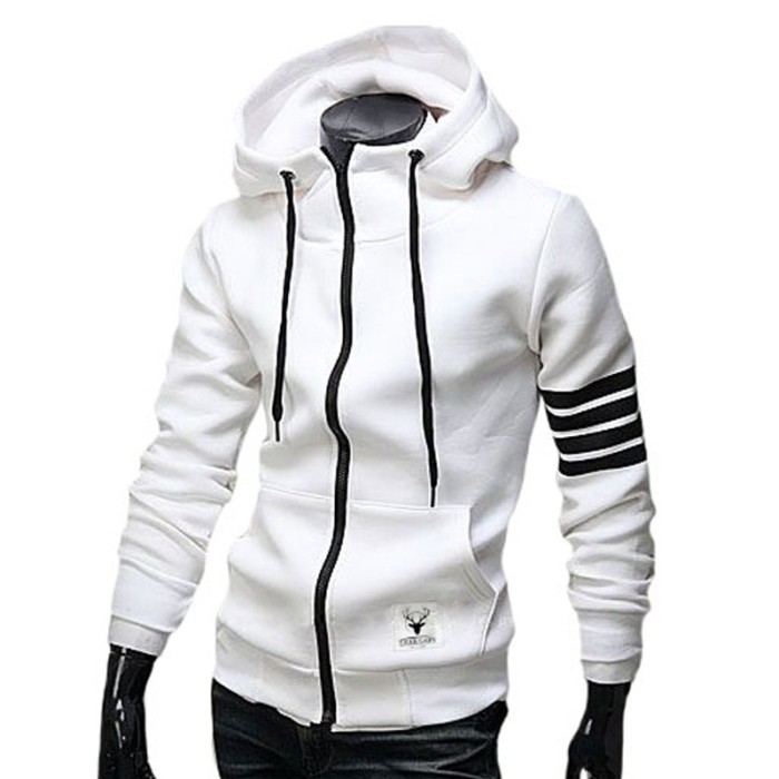 Men's Fashion Casual Sports Casual Zip Hooded Jacket