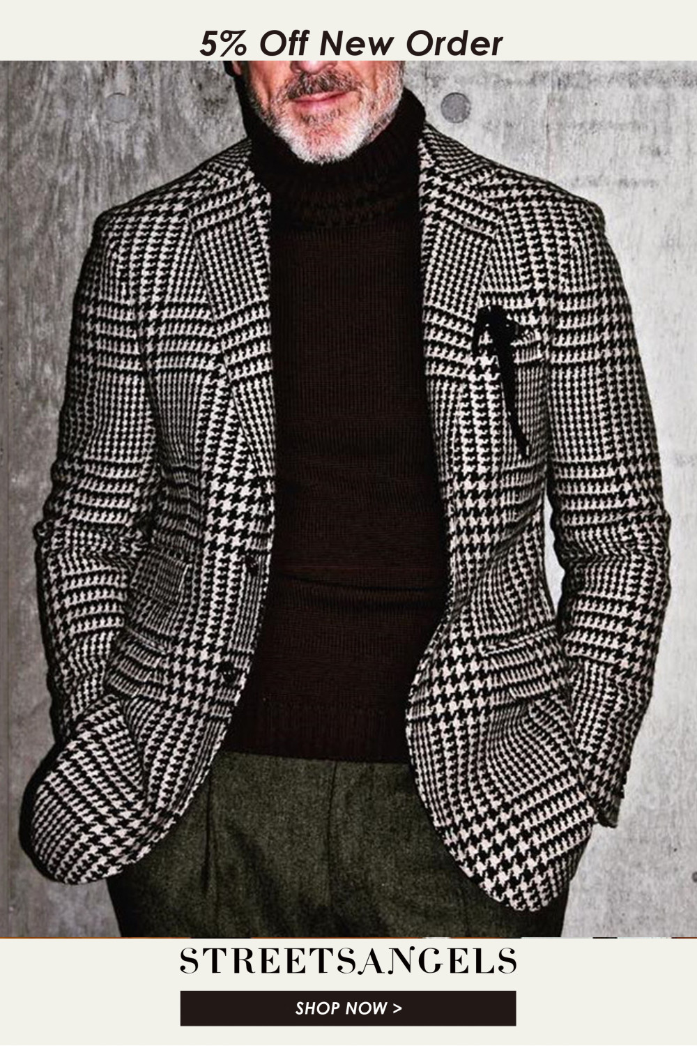 Men's Charcoal Single Breasted Slim Fit Blazer