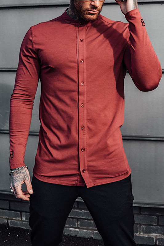 Fashion Men's Solid Color Casual High Quality Cardigan