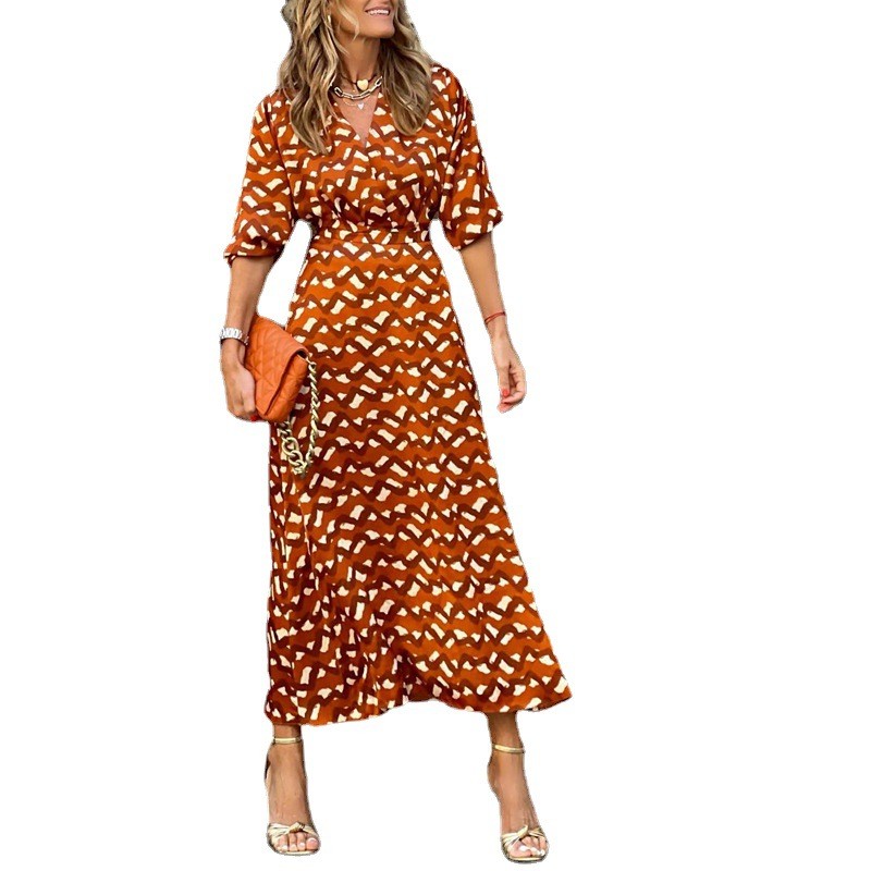 Getadme-Spring and Summer New French Retro Floral Suspender Dress Women Slim-fit Midi Dress Holiday Style Short Dress