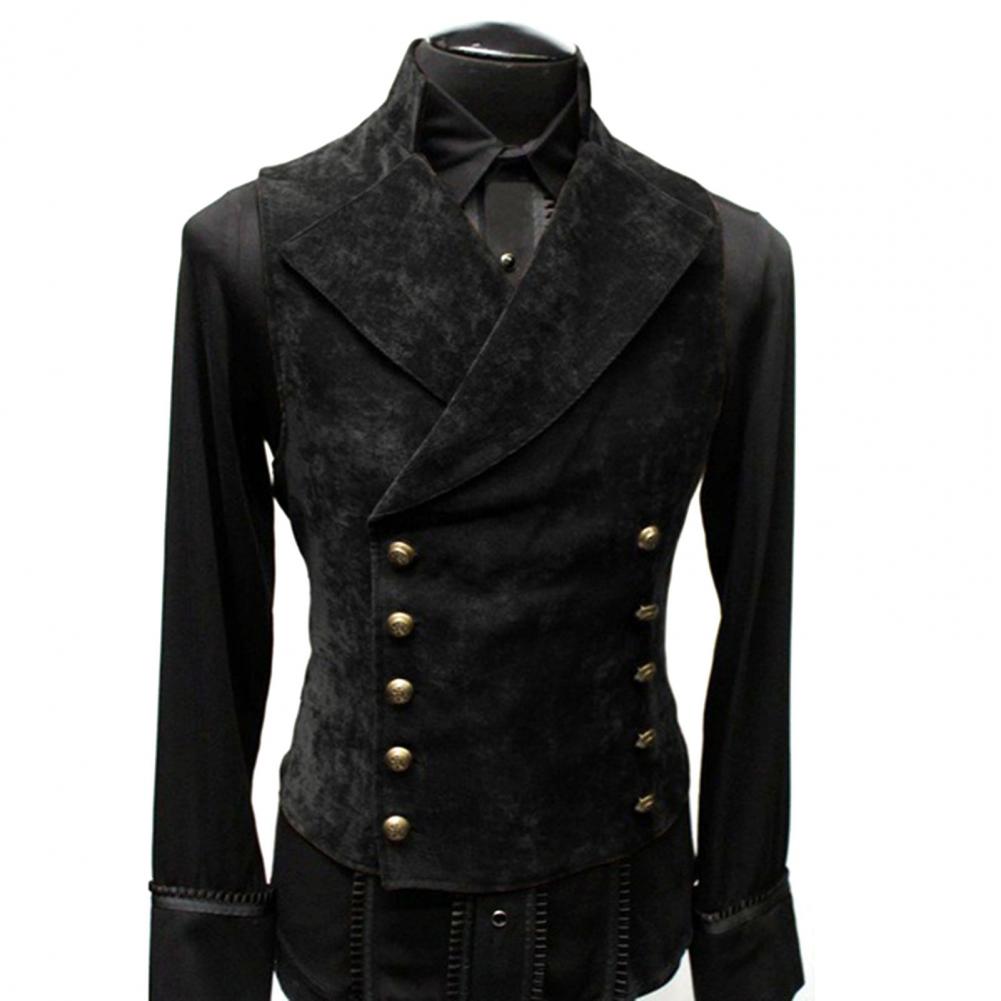 Devil Fashion Pantaloni Uomo Invernali Steampunk – Chino Elasticizzati Slim-Fit Con Fibbie In Pelle – Nero Gotico Per Lavoro E Casual - 3