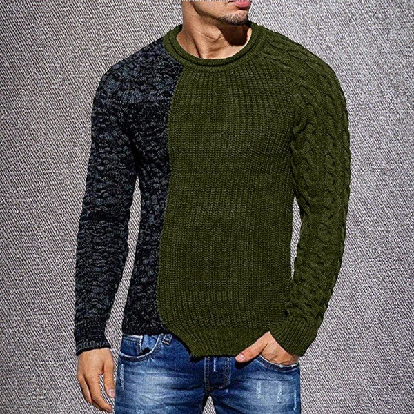 Men's Fashion Round Neck Personality Harajuku Pullover Sweater