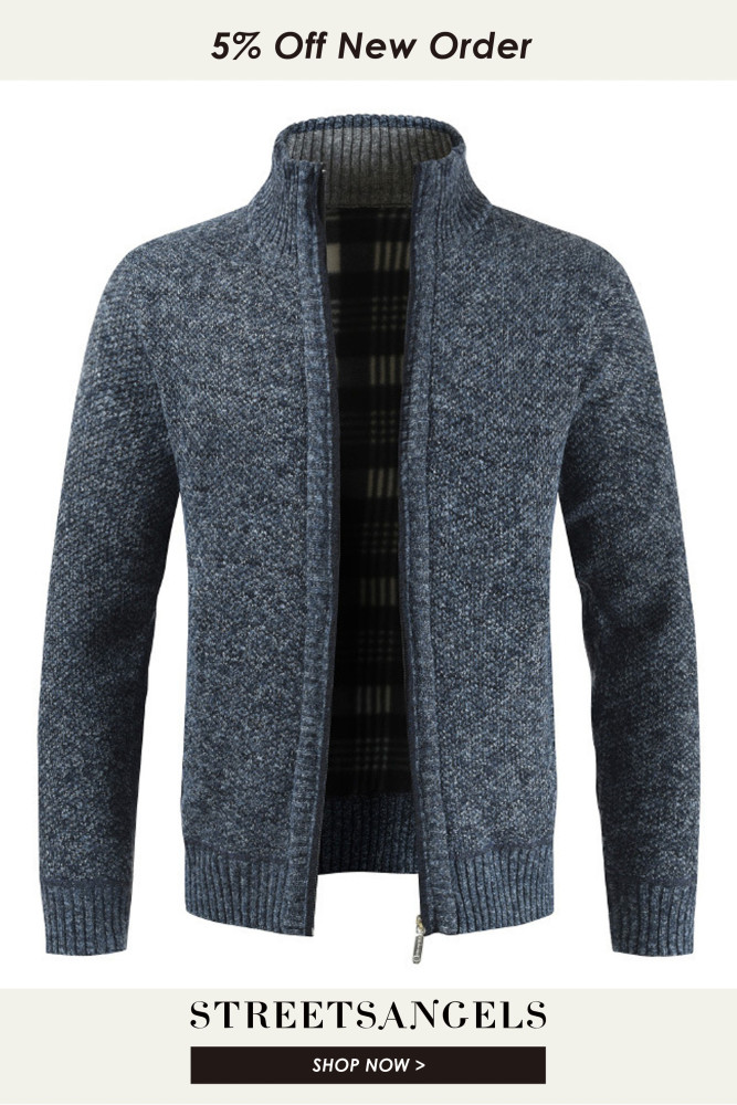 Warm Fashion Loose Fleece Slim Fit Thick Cardigan Sweater Coat