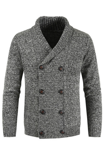 Men Plush Fleece Warm Lining Zipper Jacket