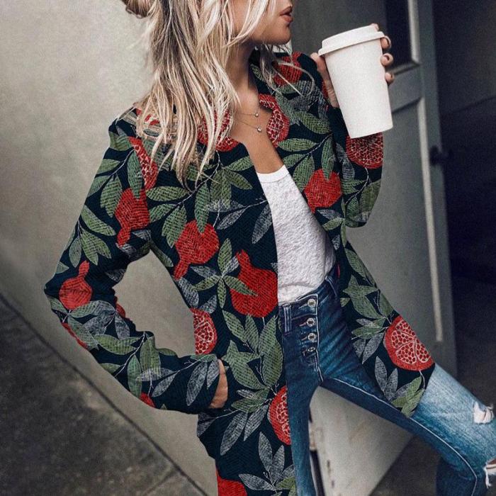 Fashion Long-sleeved Double-breasted Small Blazer Coat